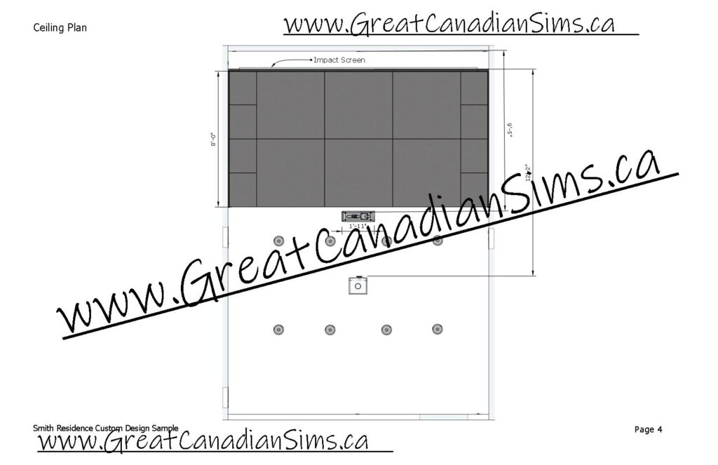 Smith Residence Custom Design Sample_04_Ceiling Plan